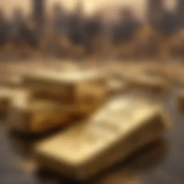 Visual representation of investment strategies in gold