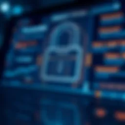 Visual representation of password manager interface