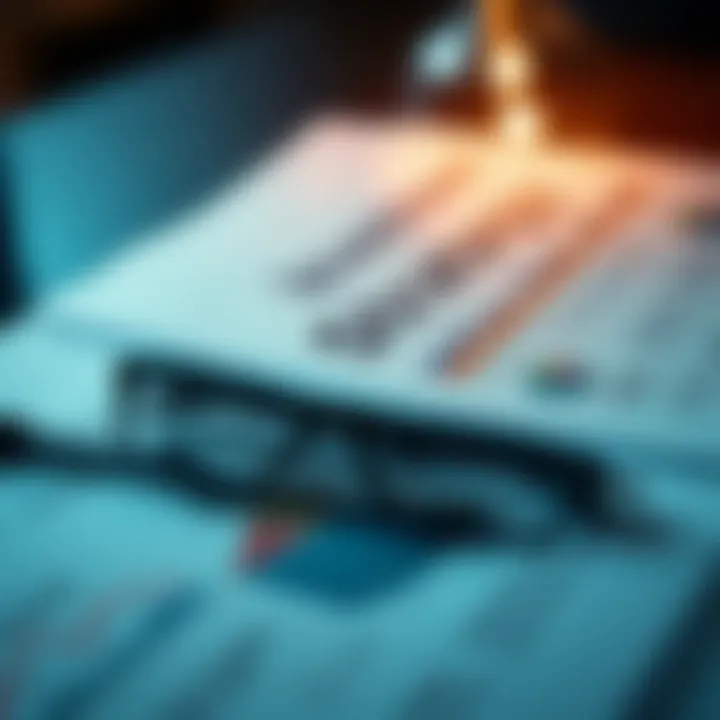 Close-up of investment strategy documents