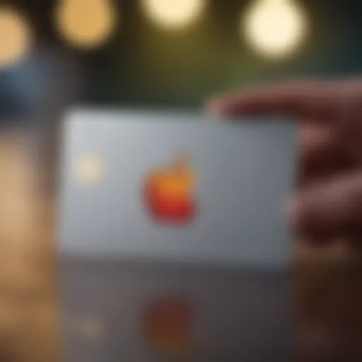 Apple Card logo with a dynamic background