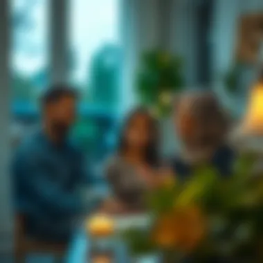 Homeowner Considerations in Deed Transfer Homeowners discussing significant decisions