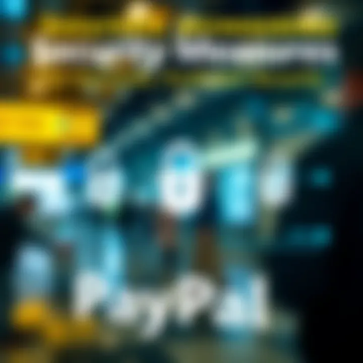 A graphic illustrating security measures of financial services