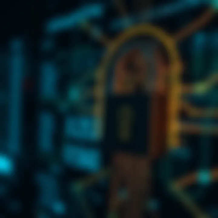 Secure digital lock symbolizing safeguarding personal information